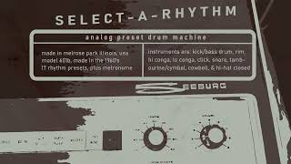 Seeburg Select-A-Rhythm 60's Analog Drum Machine Demonstration