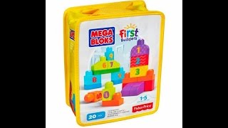 Конструктор «Строй и учись считать» First Builders MEGA BLOKS Fisher Price