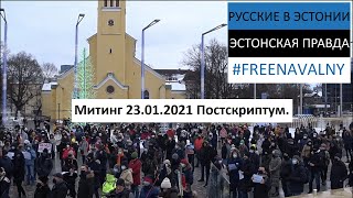 Почему пошёл на митинг #СвободуНавальному​ в Таллинне? Какая выгода Эстонии #23января​ Постскриптум.