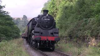 BR Standard Class 4 Tank No.80136  southbound approaching Goathland [NYMR 2017]