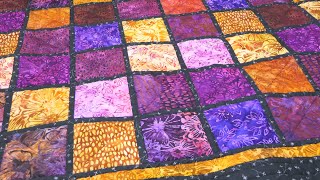 Keja - simple quilt - How to start & stop when quilting