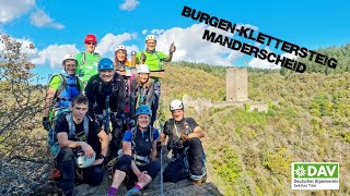 Burgenklettersteig Manderscheid - für jeden etwas dabei. Von Spaß bis Herausforderung.