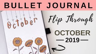 Bullet Journal - October 2019 - Flip Through