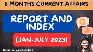 CGPDTM current affairs2023 on REPORT & INDEX|LAST 6months current affairs|current affairs MCQ|CGPDTM