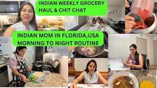 🌄MORNING to NIGHT Full Day Routine of INDIAN MOM IN USA/Indian Weekly Grocery Haul,Hope you Relate