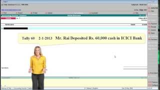 Tally 60 Cash & Bank Transaction in contra voucher