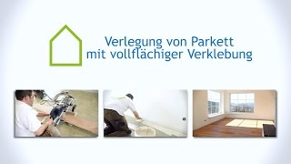 Parkett vollflächig verkleben | Anleitung casando