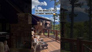 Gatlinburg Mountain View’s off this gorgeous cabin (full cabin tour in long videos) #shortvideo