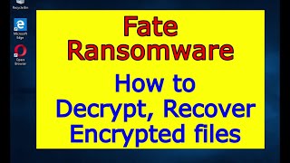 Fate virus (ransomware). How to decrypt .Fate files. Fate File Recovery Guide.