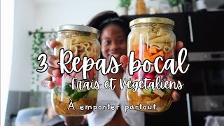 3 Recettes de Repas en Bocal pour le meal prep de la Rentrée (Végétalien)