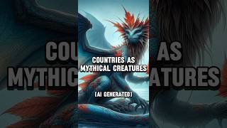 AI Draws Countries As Mythical Creatures! #ai #mythicalcreatures #country #shorts