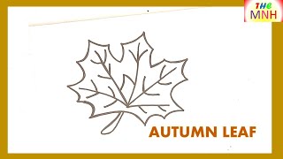 Autumn Leaf Easy Draw Tutorial