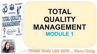 WHAT IS TOTAL QUALITY MANAGEMENT? @THINKTANKLIKEBEES