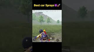 Best ever car Sprays in bgmi #pubg #shorts