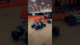 Little boy crashes four wheeler