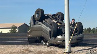 Two Vehicle Accident Caused rollover