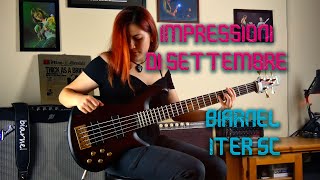 PFM - Impressioni di Settembre - Bass Cover on Biarnel Iter by Arianna De Lucrezia #Shorts