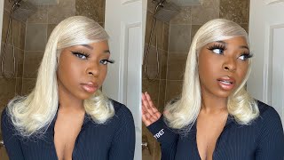 90’s Inspired Side Swoop w/ Flipped Ends | Start To Finish Styling | Honey Hair Co. | 12” Blonde Wig