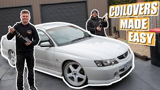 COILOVERS INTO A COMMODORE - How Hard Is It? - VY Turbo Build - Part 15