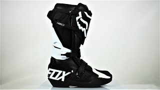 Buty FOX 180 cross enduro mx white-black