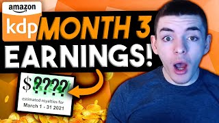 MONTH 3 EARNINGS - Amazon KDP Low Content Self Publishing