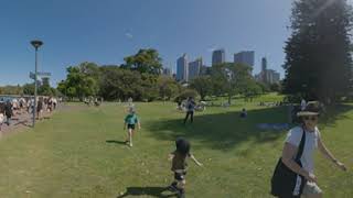 Sydney, Australia VR 360 12k 60fps Old City center VR video, Spring. Sydney Opera