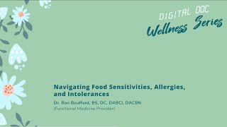 Navigating Food Sensitivities, Allergies, & Intolerances with Functional Medicine | WEBINAR