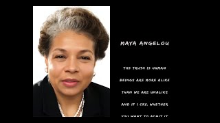 Maya Angelou (AI Facsimile) captures the essence of our shared human experience!