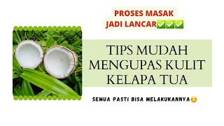 Tips Cara Mudah Kupas Kelapa Tua Menggunakan Parang