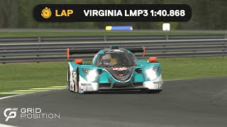 iRacing | Virginia LMP3 Lap | 1:40.868