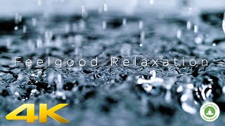 Relaxing Rain and Thunder close up super slow motion 4K 5 hours