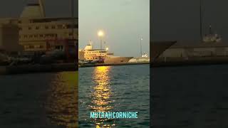 Mutrah Corniche||Corniche||Beautiful Sunset in Corniche||Sunset||Muscat Corniche||Seashore|| #Shorts