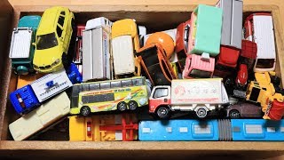 Wooden Truck Box Full of car toys TOMICA and SIKU many cars collections