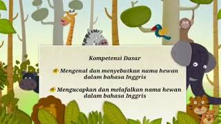 Pembelajaran bahasa Inggris wild Animals