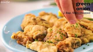 Fried Oysters With Cornmeal Batter 🍽️ easy appetizer recipes 🍽️