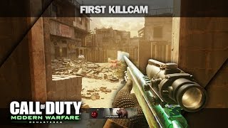 MY FIRST SICK TRICKSHOT ON MODERN WARFARE REMASTERED!