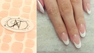 Flawless Nails: How to use Adhesive Nail Tabs to apply Faux Nails Extreme French Manicure