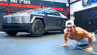 Do 1 Rep, Drive 1 Second in Tesla Cybertruck