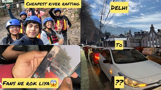 DELHI TO RISHIKESH 🛕| Affordable River Rafting 😱 | Living In Hostel | #rishikesh #riverrafting