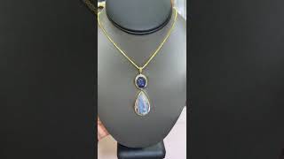 Custom Sapphire & Opal Necklace #ritzjewelers #customjewelry