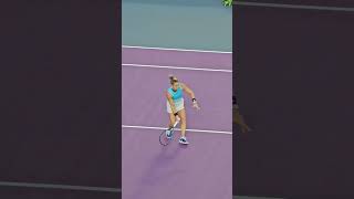 Warm-up Sakkari and C. Garcia Semifinal GDL OPEN 2023 #wta #tennis #shorts #proplayer