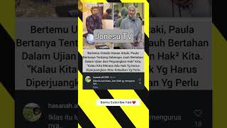 PAULA VERHOEVEN BERTANYA KEPADA USTADZ HANAN ATTAKI ‼️