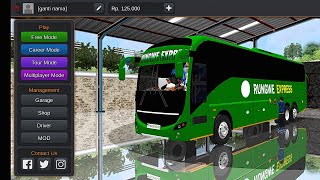 MALEO Mod scania gemilang rungwe express mod for BUSSID