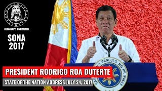 President Rodrigo Roa Duterte - State of the Nation Address July 24, 2017