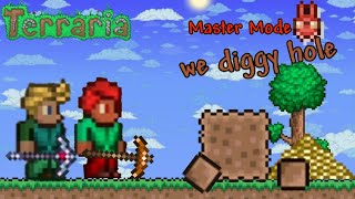 Terraria master mode letsplay!  (We Diggy Hole) ep 13