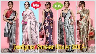 Myntra Bollywood Sarees Haul | Party Wear Designer Sarees Under Rs.900/-