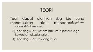 TEORI HUKUM