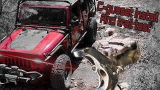 2015 Jeep JKU EVO C-Gusset install and Trail test