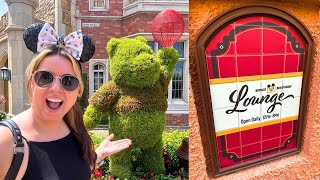 The First Day of the Annual Passholder Lounge at Epcot! New AP Magnet | Flower and Garden Food 2024!