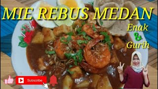 Resep dan cara membuat mie rebus medan paling enak